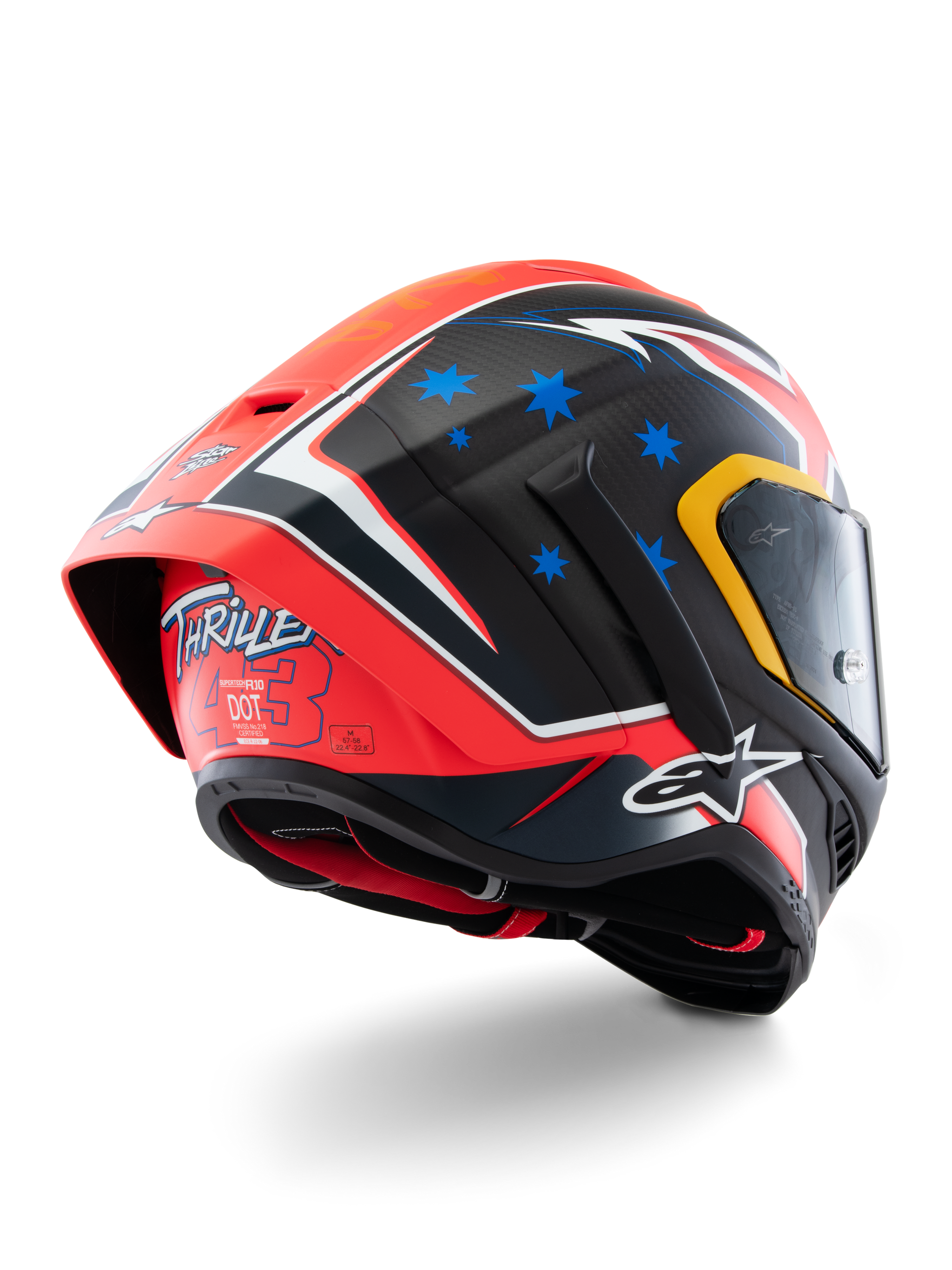 Limited Edition Supertech R10 Miller Helmet